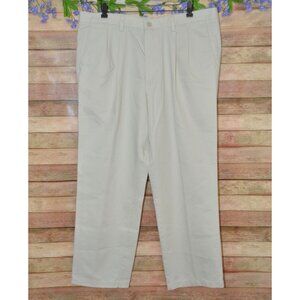 Dockers Dress Pants Men’s 40x30 Classic Fit Pleated Khaki Chino Cotton Twill